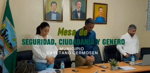 Realización de Mesa Local de Seguridad, Ciudadanía y Género.
